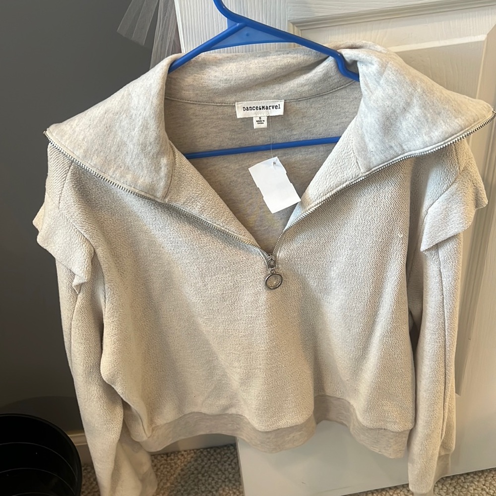 Ruby and Jenna quarter zip sweater